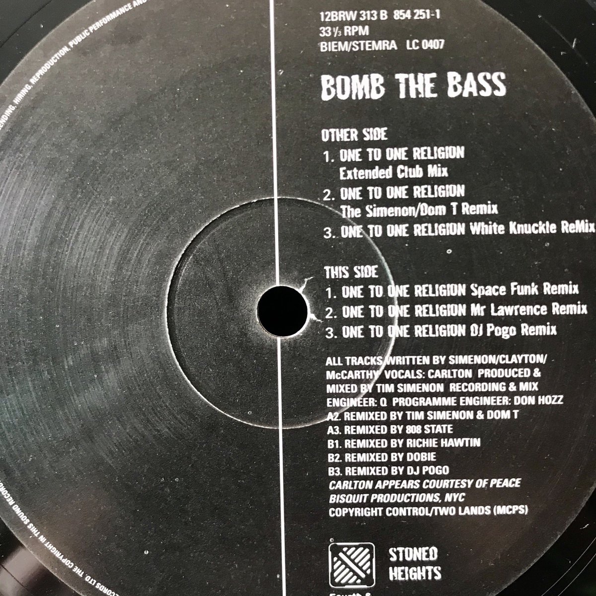 DirtyDiscoSound's tweet image. Big intense #BombTheBass #wax...