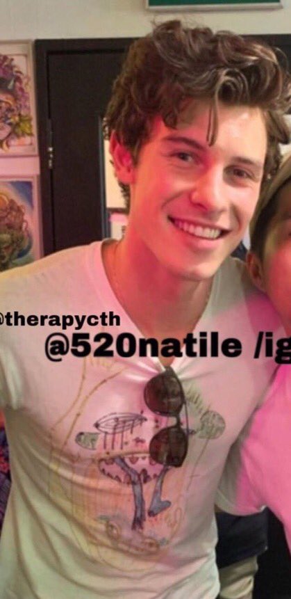 shawn mendes wearing the ugly monster drawing shirts a thread