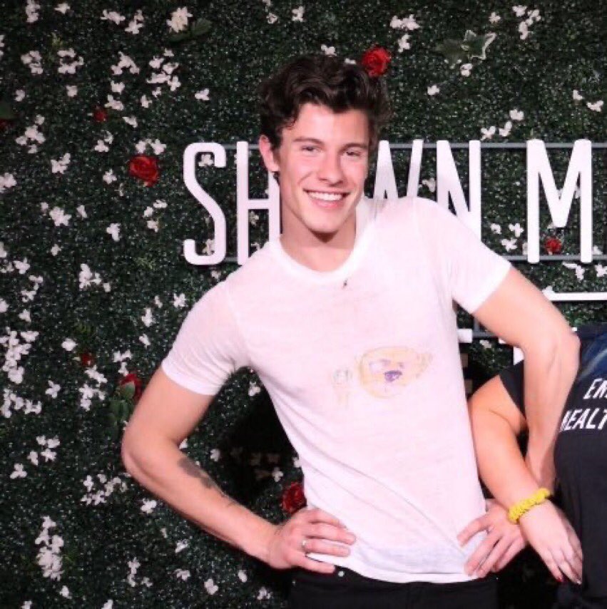 shawn mendes wearing the ugly monster drawing shirts a thread