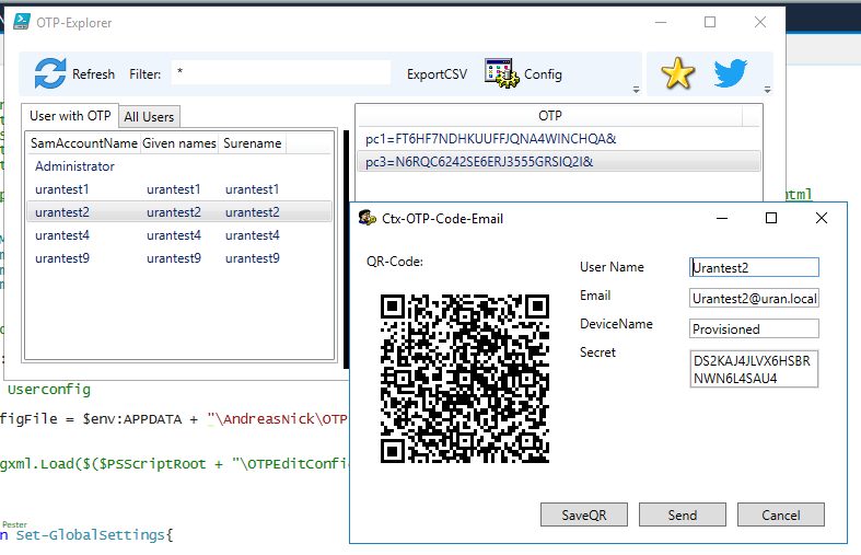 NickInformation's tweet photo. currently building a management tool for OTP passwords for the #Citrix ADC (only 12.1). So generate Google/Microsoft Authenticator offline and send it to the user via email etc. I hope I can publish this before Easter. It is supposed to make the home office a bit more secure :-) https://t.co/E7KB62UaF0