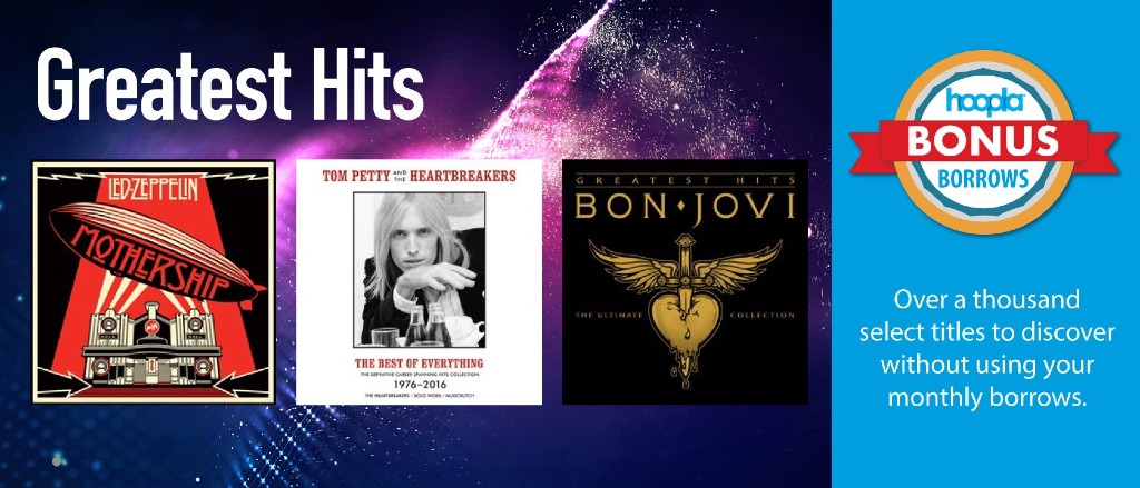 a graphic with three classic rock album covers