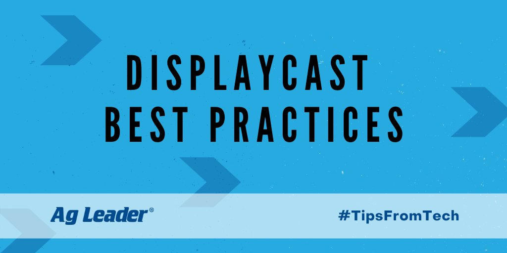 AgLeaderTech's tweet photo. Any DisplayCast users? Be sure to check out this article on the best practices for pre-season, during and post-season. https://t.co/gtZQrQLafY #tipsfromtech https://t.co/tXPhzovL7P