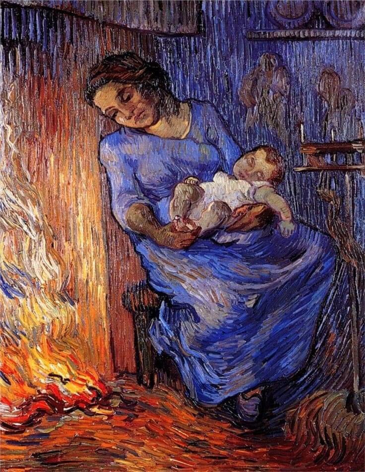 Arteymas_'s tweet photo. "El marido está en el mar", Vincent Van Gogh, 1889 https://t.co/vOeSSeFRjS