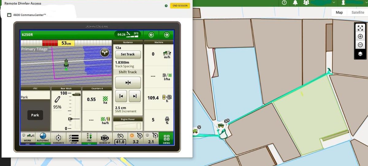 DoubledayGroup's tweet photo. With Remote Display Access which is available on all JD connected machines, our FarmSight team can see exactly what’s on your display, it's just like we are right there with you, without stepping foot on the farm.
#ConnectedSupport #4DFarmSightPackages #SocialDistancing #StaySafe https://t.co/8FMjxwdkeB