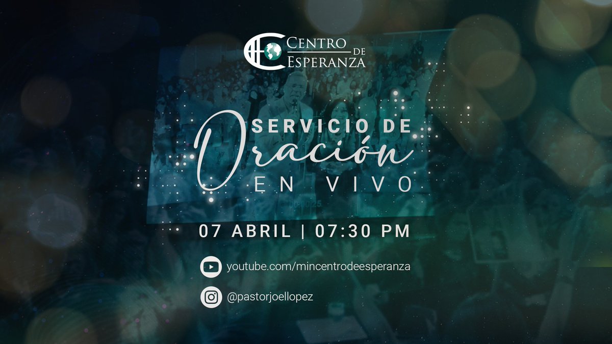 CentroEsperanza's tweet photo. ¡Nos conectamos hoy a las 7:30 PM!

"...Crean que ya han recibido todo lo que están pidiendo en oración, y lo obtendrán" 1 Juan 5:14 | NVI https://t.co/haeVxjjRBF