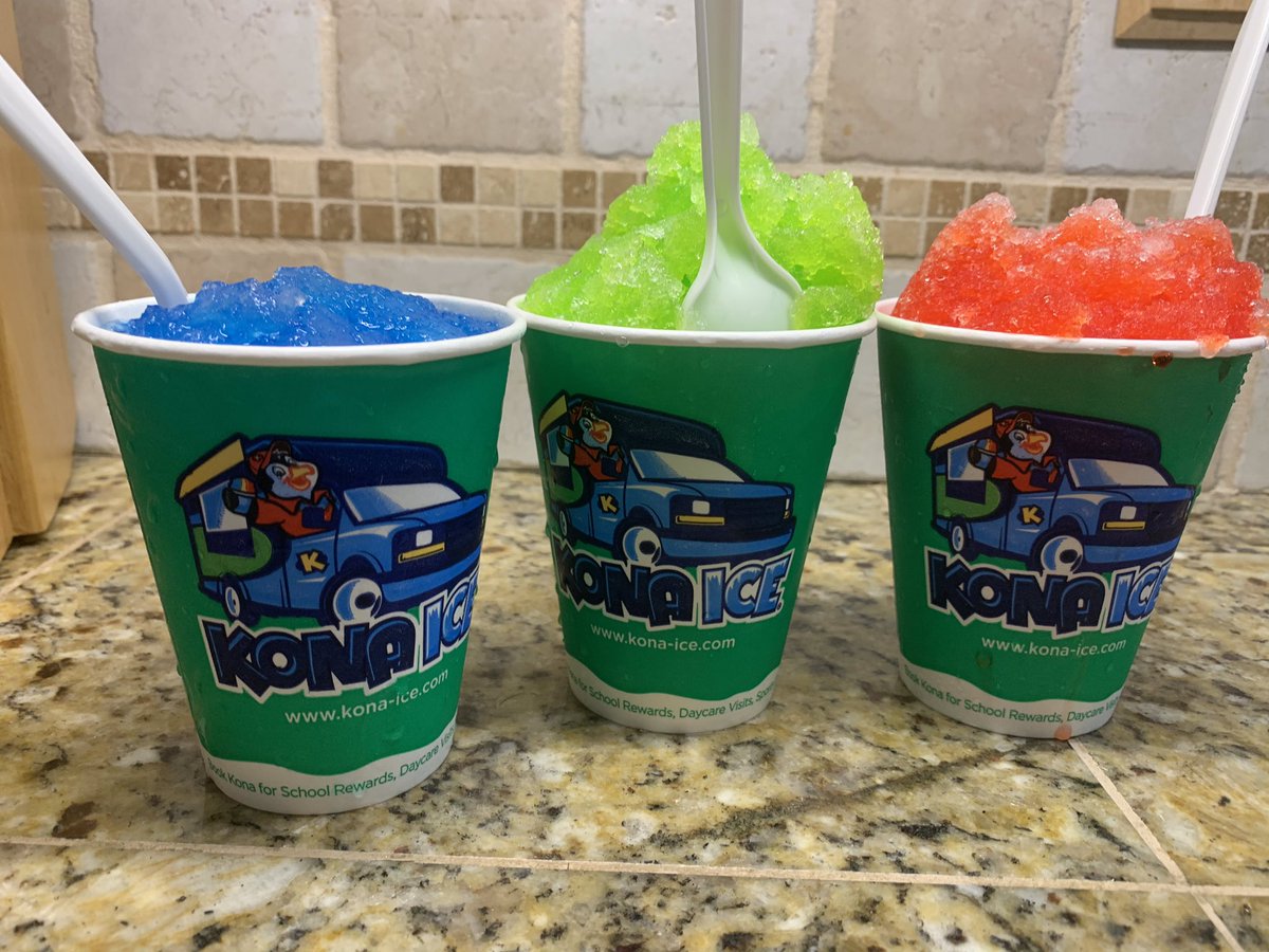 Kona ice delivered sweet treats to our street today! Thanks Kevin!!! #BeTheLight #eaglesoar