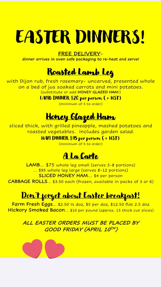 dorascatering's tweet photo. NOW AVAILABLE!! ⭐️🐰🥕☀️
• FREE DELIVERY•
#hamont #shareourposts #hamonteats #foodie #family #local #lamb #ham #catering #eastercatering #easterdinner #supportlocal #openforbusiness #freedelivery #supportsmallbusinesses #supportlocalbusiness #stayhome #madewithlove #Easter https://t.co/kwt0Cm6qVd