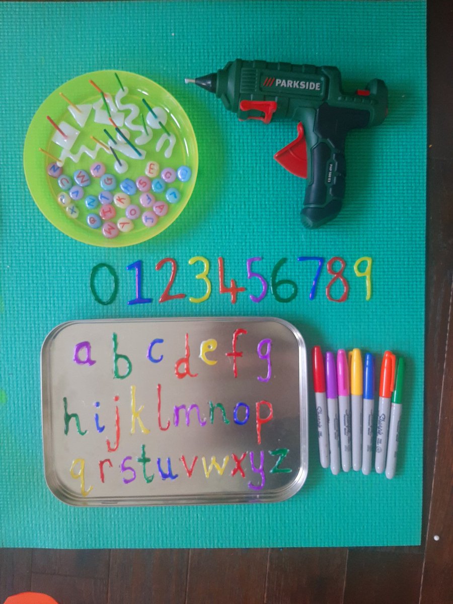AsdStation's tweet photo. Get crafty with a glue gun to make your own tactile letters, numbers, counters, printing blocks, etc. Super to support formation, recognition, identification, matching, etc and a great support for children with visual impairments. #ASD #earlyyears #sensory #tactile #recognition https://t.co/lWG3EKjhf6