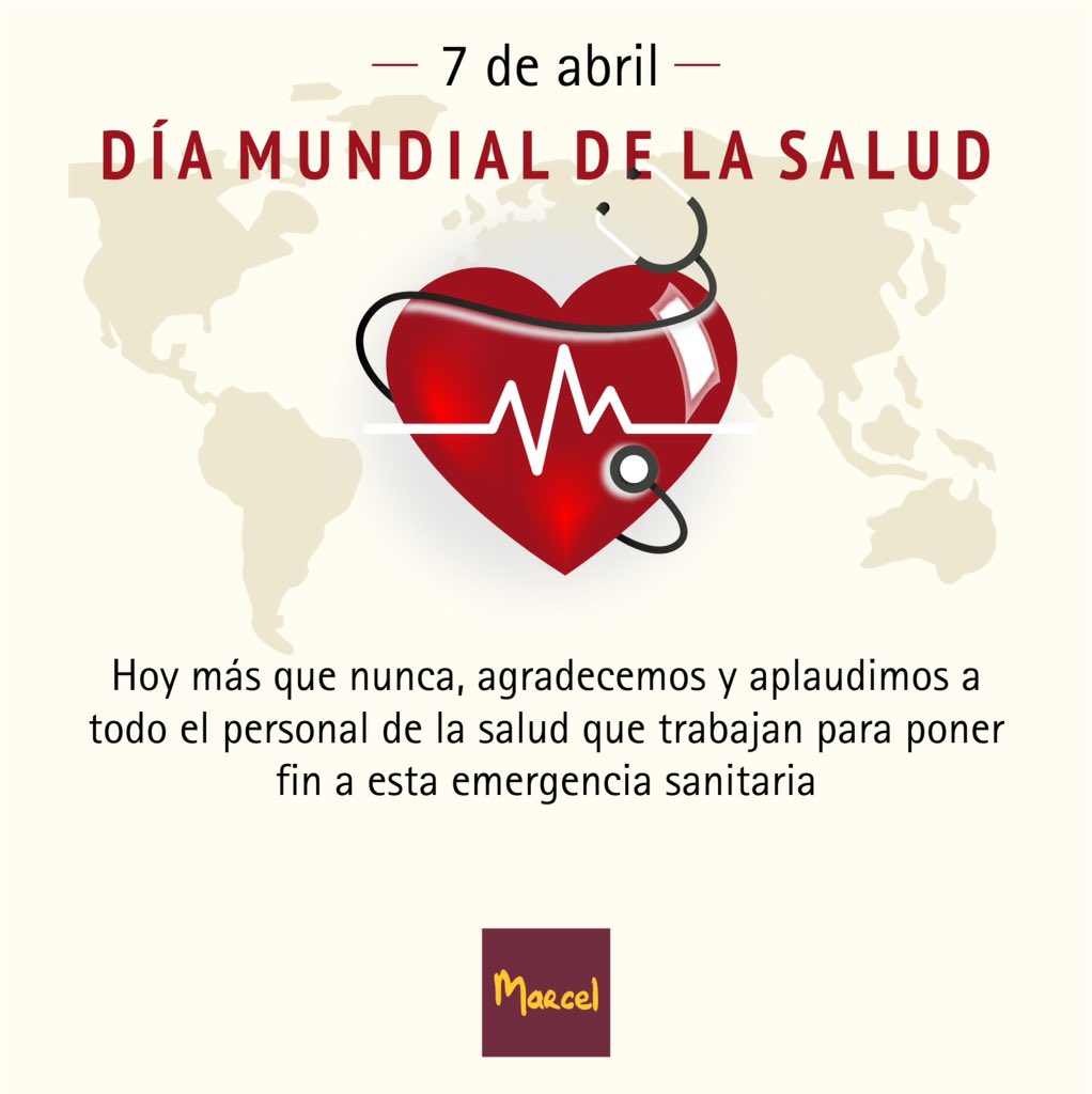 MarcelCalzados's tweet photo. Día Mundial de la Salud
Hoy más que nunca, agradecemos y aplaudimos a todo el personal de la salud que trabajan para poner fin a esta emergencia sanitaria.👏👏👏 https://t.co/ZCb1Bm4UEn