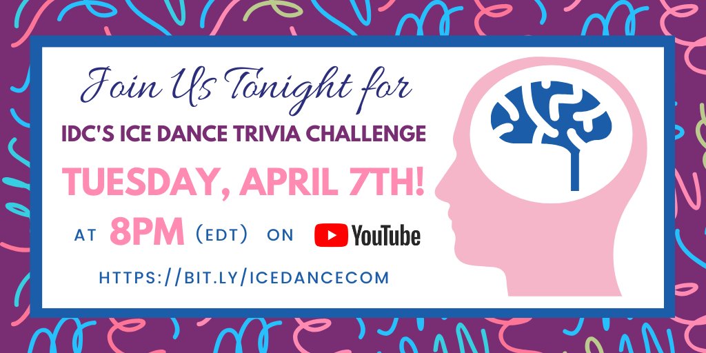 Melanie and I are excited for tonight's Ice Dance Trivia Challenge!  Register now via bit.ly/IDCTriviaReg.  See you at 8! ~ Daphne