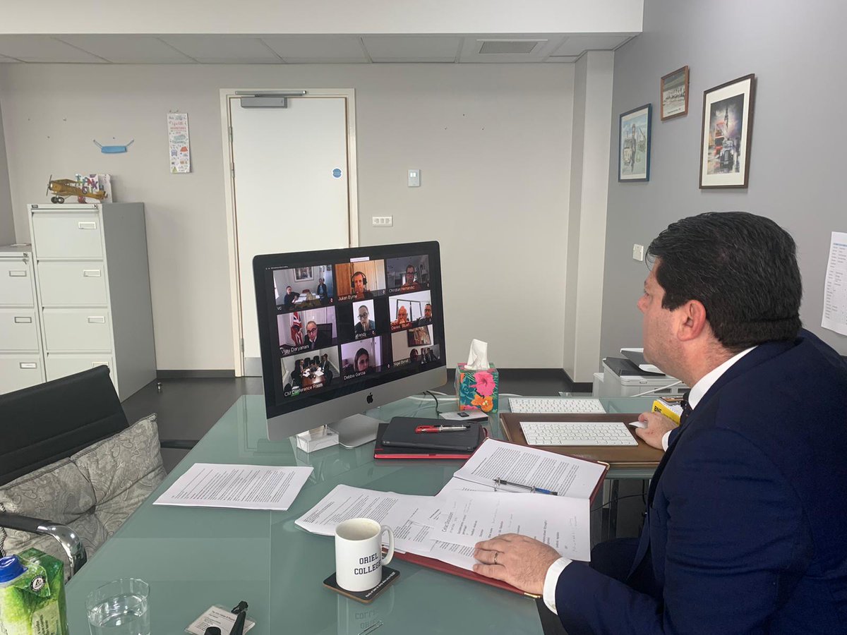 FabianPicardo's tweet photo. Today I met for nearly 3 hours with members of the #CELAC by video conference. Thank you all for all your help & advice as we finalise the regulations for our #BeatCOVIDMeasures! A lengthy meeting, so thanks for your time also! @UniteGibraltar @GibChamber @GFSB2 #GGCA https://t.co/g4W2be4jas