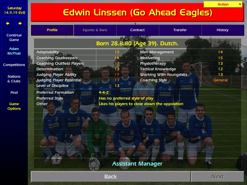 ...There's change off the pitch with Chairman Hans de Vroome retiring and replaced by Jordy Klomp. The coaching staff is refreshed with Edwin Linssen in from Jong Vitesse,Glen Loovens from Sunderland,Tiago Madalena from Perafita and Oğuzhan Türk from Sanliurfaspor.  #CM0102