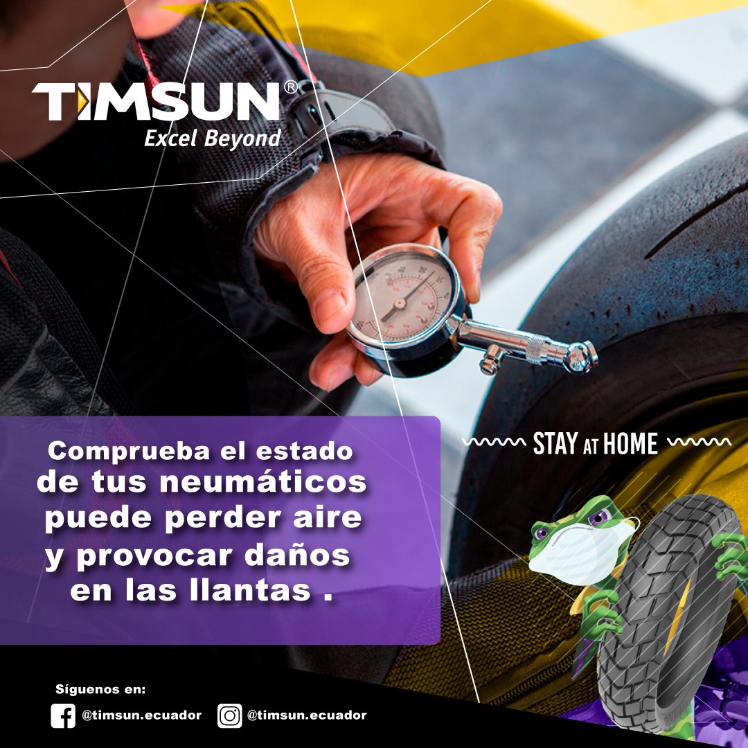 Idirsa_ec's tweet photo. Recuerda revisar el estado de tus neumáticos!!!! Llantas timsun con certificacion #internacional JIS Japón #timsun #ecuador #deestasalimosjuntos #todoscontraelcovid19 #quedateencasa https://t.co/M9kQxeGXnh