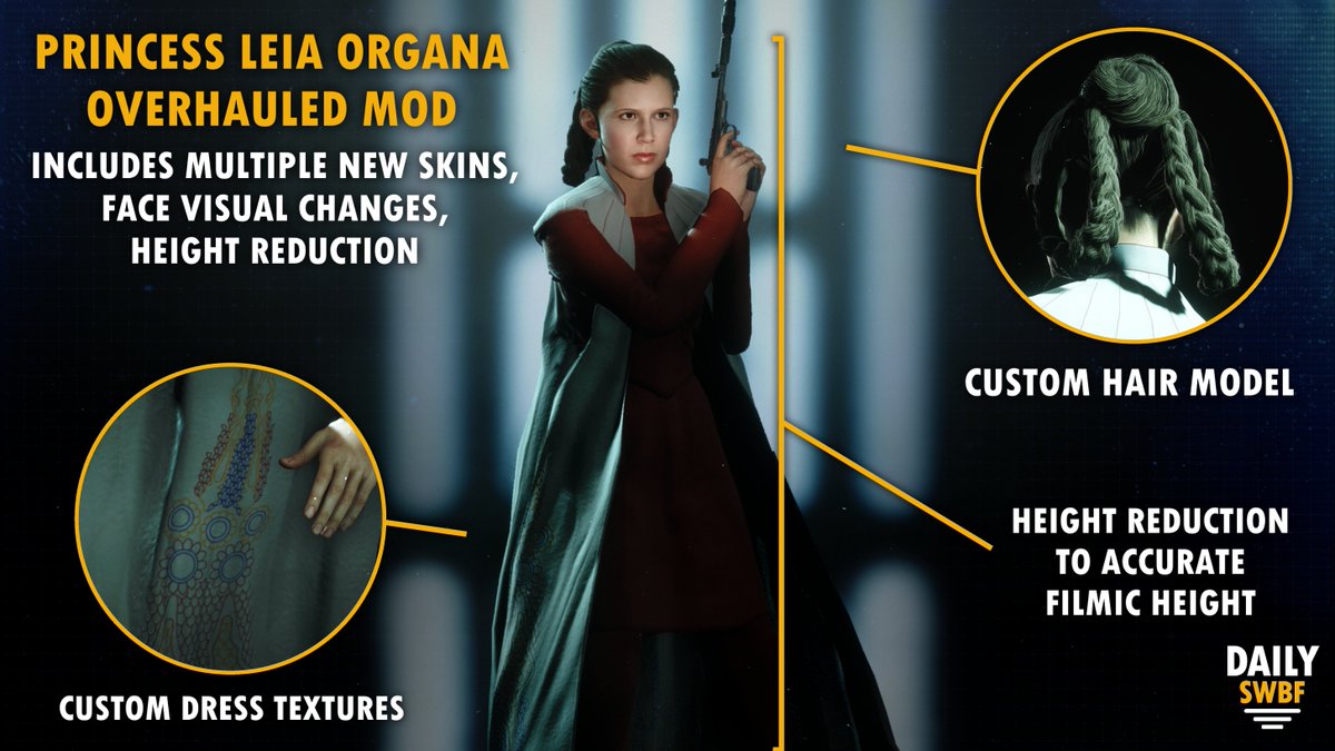 best mods for princess leia best mods for princess leia