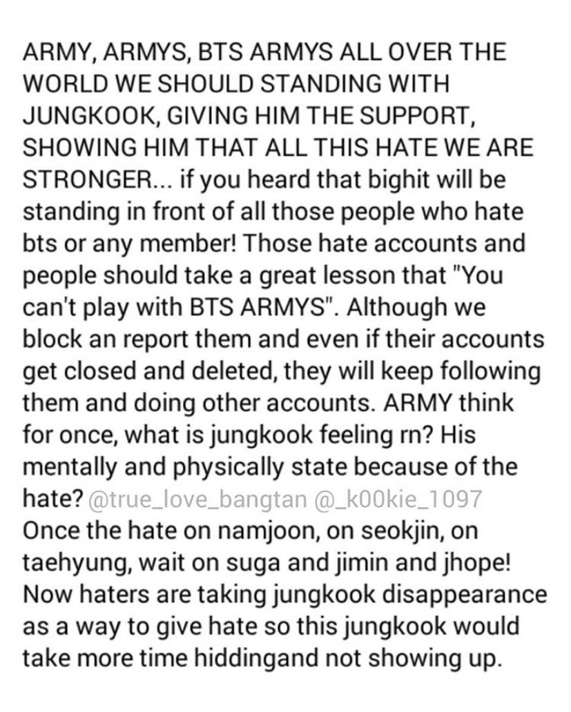 kooseuphoria__'s tweet photo. ARMYs, please take time to read this. let’s protect our Euphoria, bc he would do the same for us🥺💜
#WeLoveYouJungkook 
#weloveyoujungkok 
#ProtectJungkook https://t.co/mdJgwzo4fW