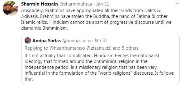 Some of Ms. Hossein’s views (outright lies) for example:- Insinuating that Hindus in US practice untouchability: LIE- Hindus copied every symbol and practice from others: LIE- Caste has scriptural sanction: LIEThis propaganda puts the diaspora Hindus at grave risk
