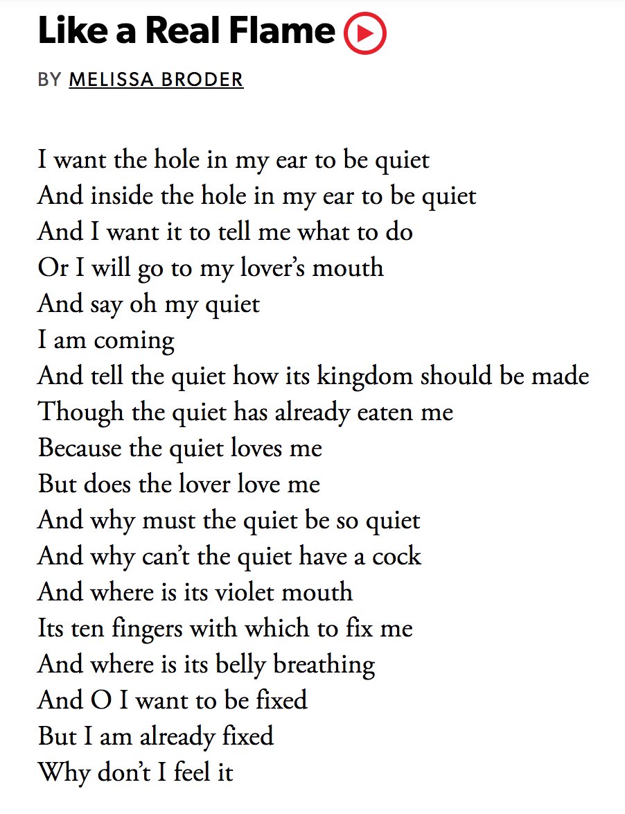 How about a lonely, sexy poem for today by @melissabroder. Shout out to all of the singles out there sheltering in place #NationalPoetryMonth #ShelterInPlace
