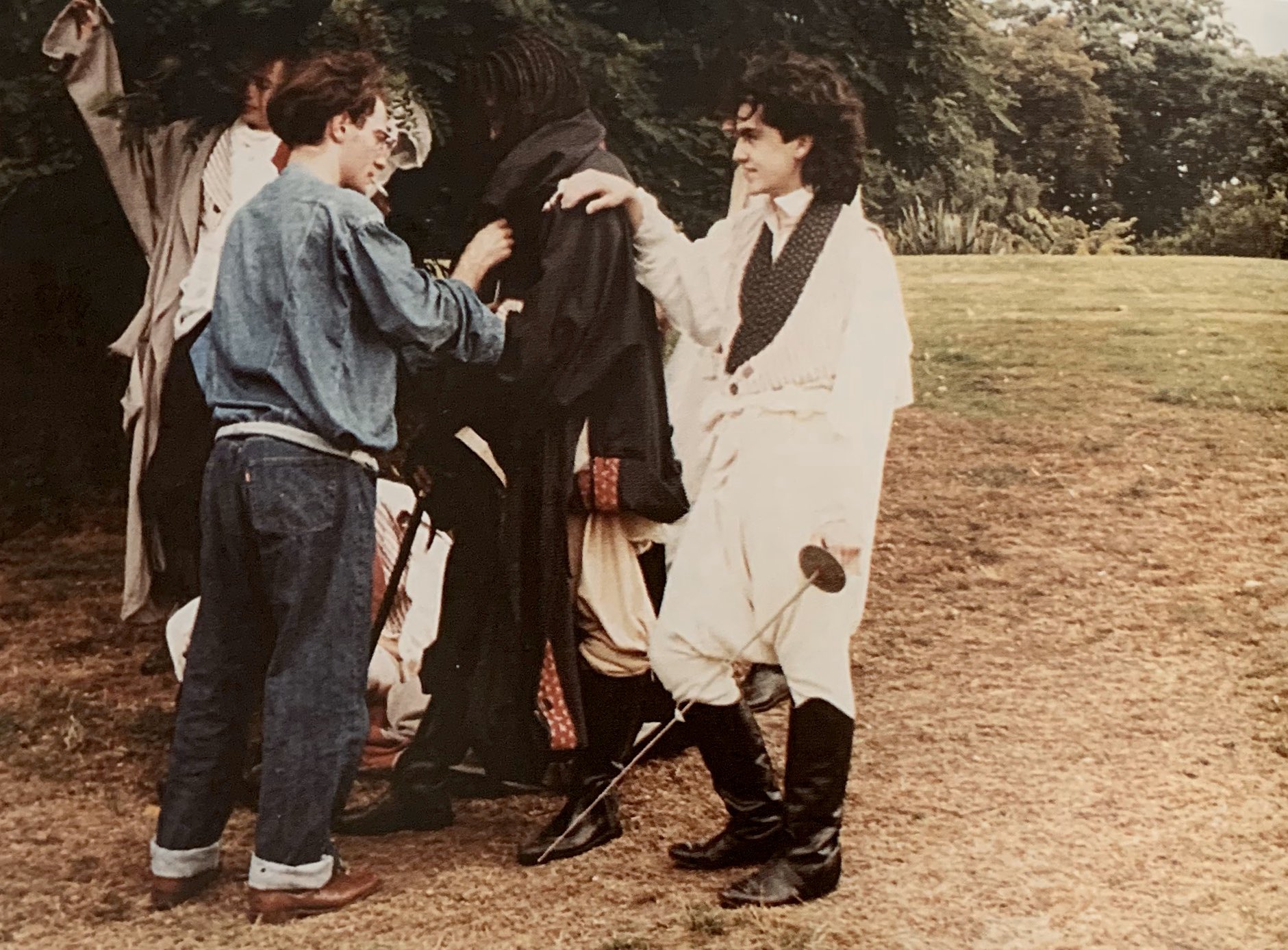 archivealive on X: A young John Galliano styling a shoot of his “Les  Incroyables” graduate collection in 1984  / X