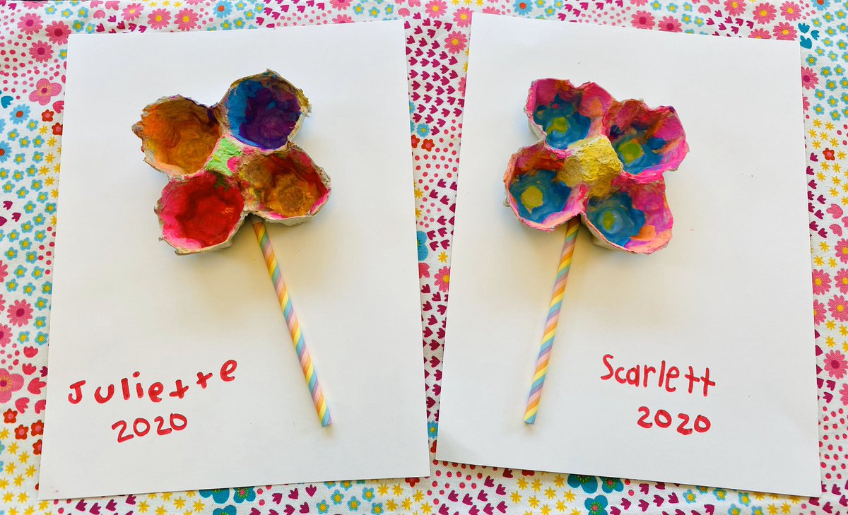 ADavisKinders's tweet photo. Egg Carton Spring Flowers #SpiritWeek Creative Side Challenge @Woodland_JCS @DrKarenReach https://t.co/GSgcjLSXRq