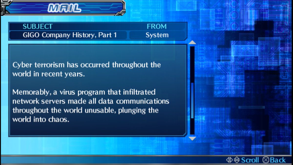 The cause was a mysterious virus that started to spread on the network. In the midst of this calamity, the mysterious GIGO Company, which was already carrying out mysterious experiments with a more robust system, was the first to recover.