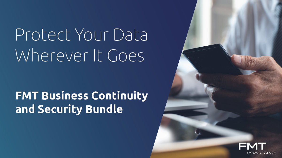 fmtconsultants's tweet photo. Defending your biz against #naturaldisaster, #identityattacks, #emailphishing, &amp; #ransomware is a full-time job, but you should be informed and prepared, NOT worried. Let us handle it. Protect your data with FMT's Business Continuity and Security Bundle. https://t.co/nFiSA2MwyG https://t.co/wblSmSLBUL