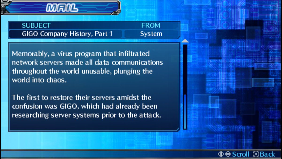 The cause was a mysterious virus that started to spread on the network. In the midst of this calamity, the mysterious GIGO Company, which was already carrying out mysterious experiments with a more robust system, was the first to recover.