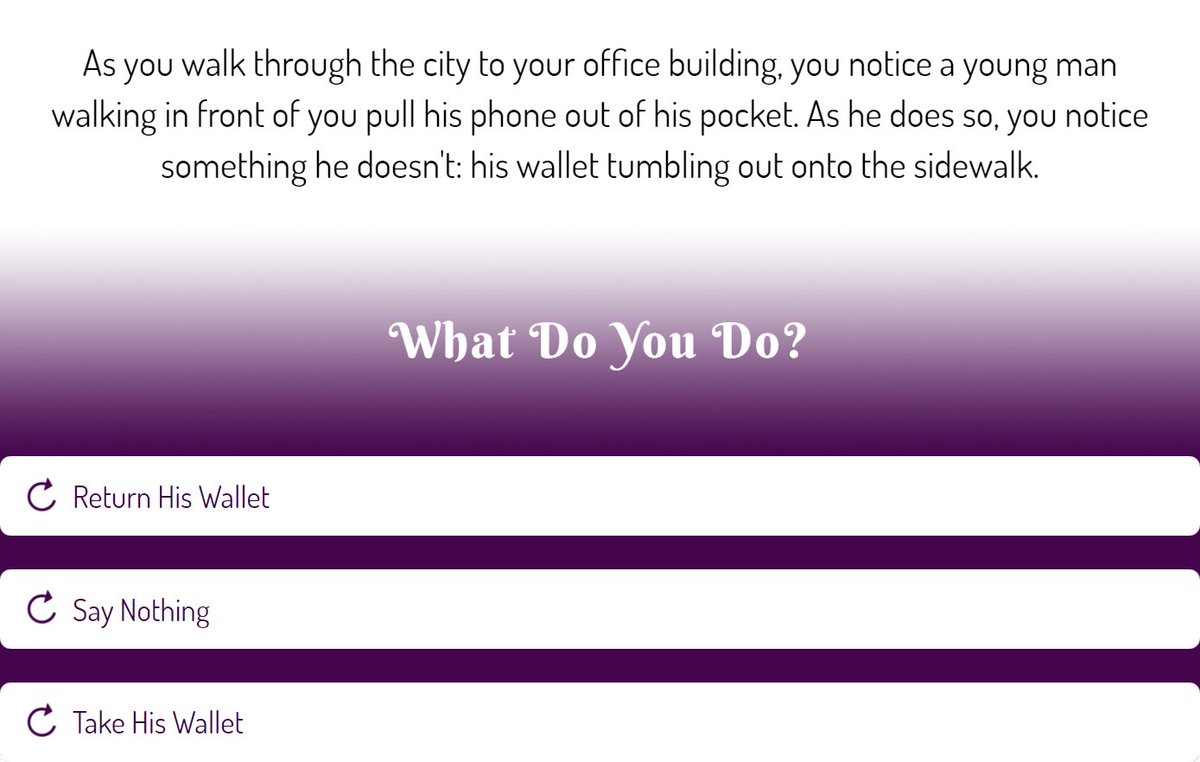 reinkarmagame's tweet image. Do you help others or put your own desires first? Decide here ------&amp;gt; wp.me/PbgvgJ-9b #indiegame #demo #textbasedgame #game #twine #free #gamedev