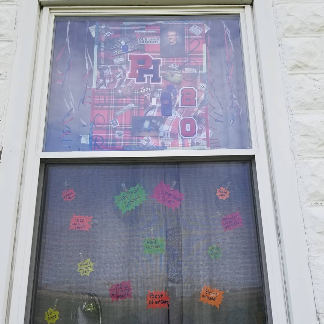 CBrueshaber's tweet photo. @phhswagner joshua Brueshaber senior reconation window https://t.co/wUaQafxhqG