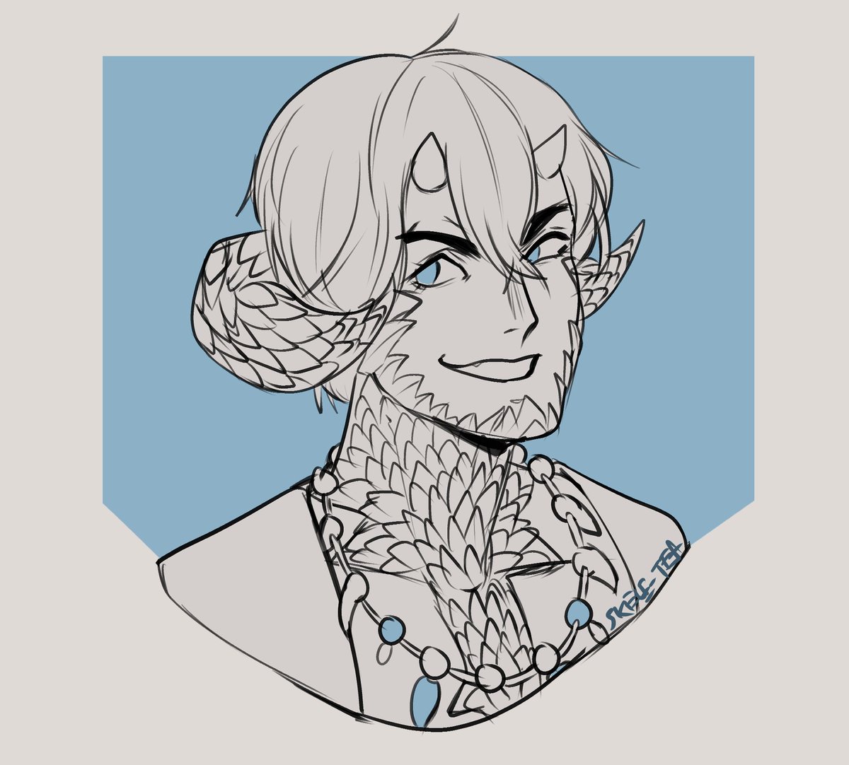 Continuing this thread with more patron bustsJanuary 2020 rewards for:  @LittleAppleBug , Nekopersona, Qunari, and Cattelle @ dA #artistsontwitter  #patreoncreator  #patreon