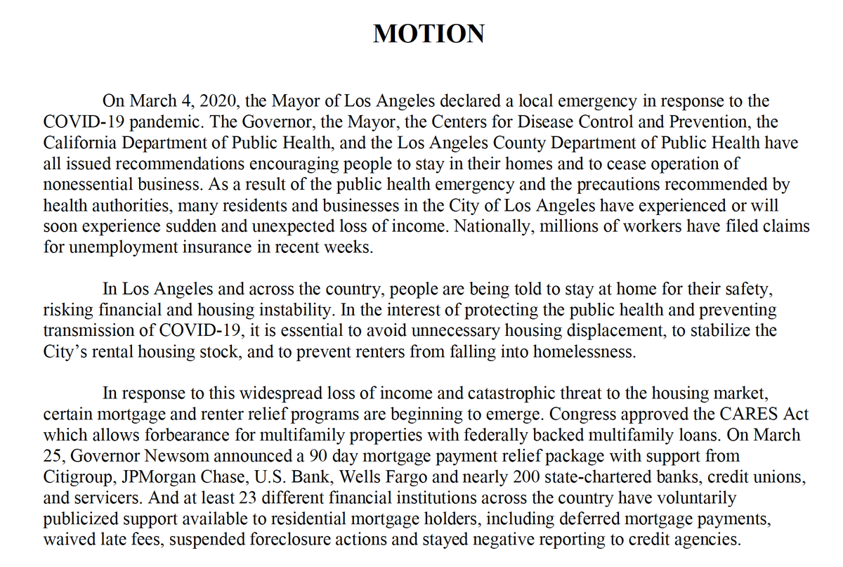 So councilmembers propose leveraging the Responsible Banking Ordinance to offer renters and mortgage holders relief...