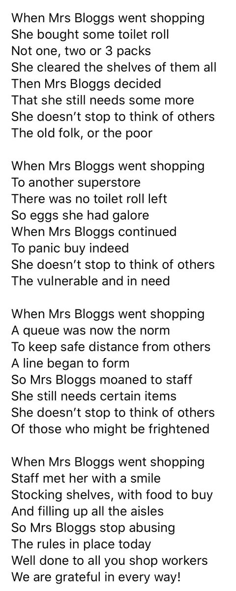dportlock2's tweet photo. I aim to write some Poetry about my experience of #coronavirus #coronavirusuk #lockdowneffect #PoetryTuesday #COVID19 #covid19UK #shopworkers #thankyou ... This week my poem is for SHOP WORKERS 🍩🥧🍕🥗🥓🍳🧀🥦🍅🍏🍓 https://t.co/Ke5QFR9360
