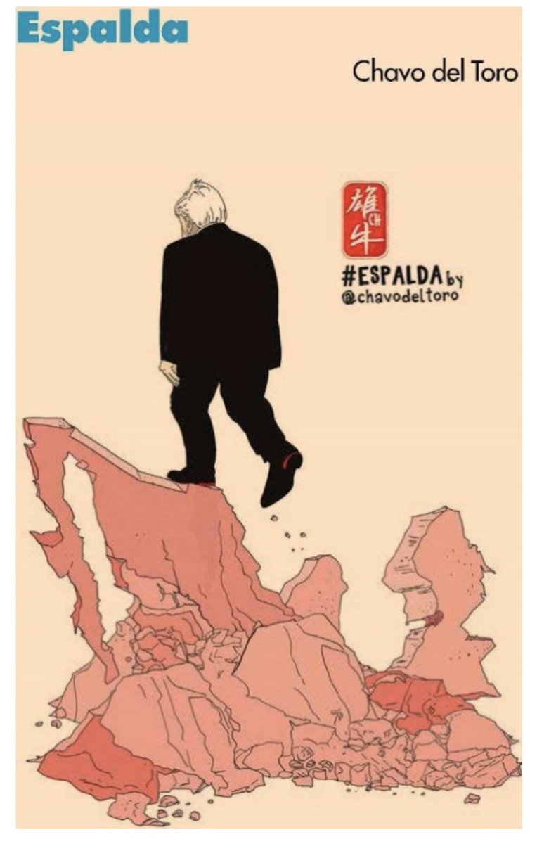 JLozanoA's tweet photo. “Los pasos de López” (Jorge Ibargüengoitia)

El cartón de @chavodeltoro @eleconomista 

#espalda https://t.co/Q9chyaJhGO