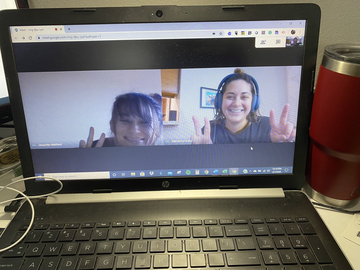 KarrieP's tweet photo. “I will collaborate with others by celebrating the victories of the team.” 5th grade celebrating tricks to Google Classroom that will save time!  #lsmcvirtualspiritweek #eaglestrong #homelife @Jacqmait @Sabrina_3714 @eva_mease @Life_Eagles @lifeschools https://t.co/EAjol5DIfQ
