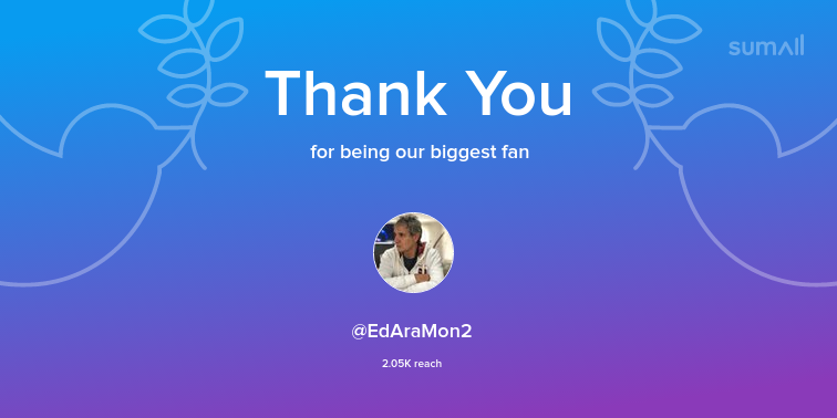 KarlNevar's tweet photo. Our biggest fans this week: EdAraMon2. Thank you! via https://t.co/MsbEnBiM8O https://t.co/elWehXMVI0