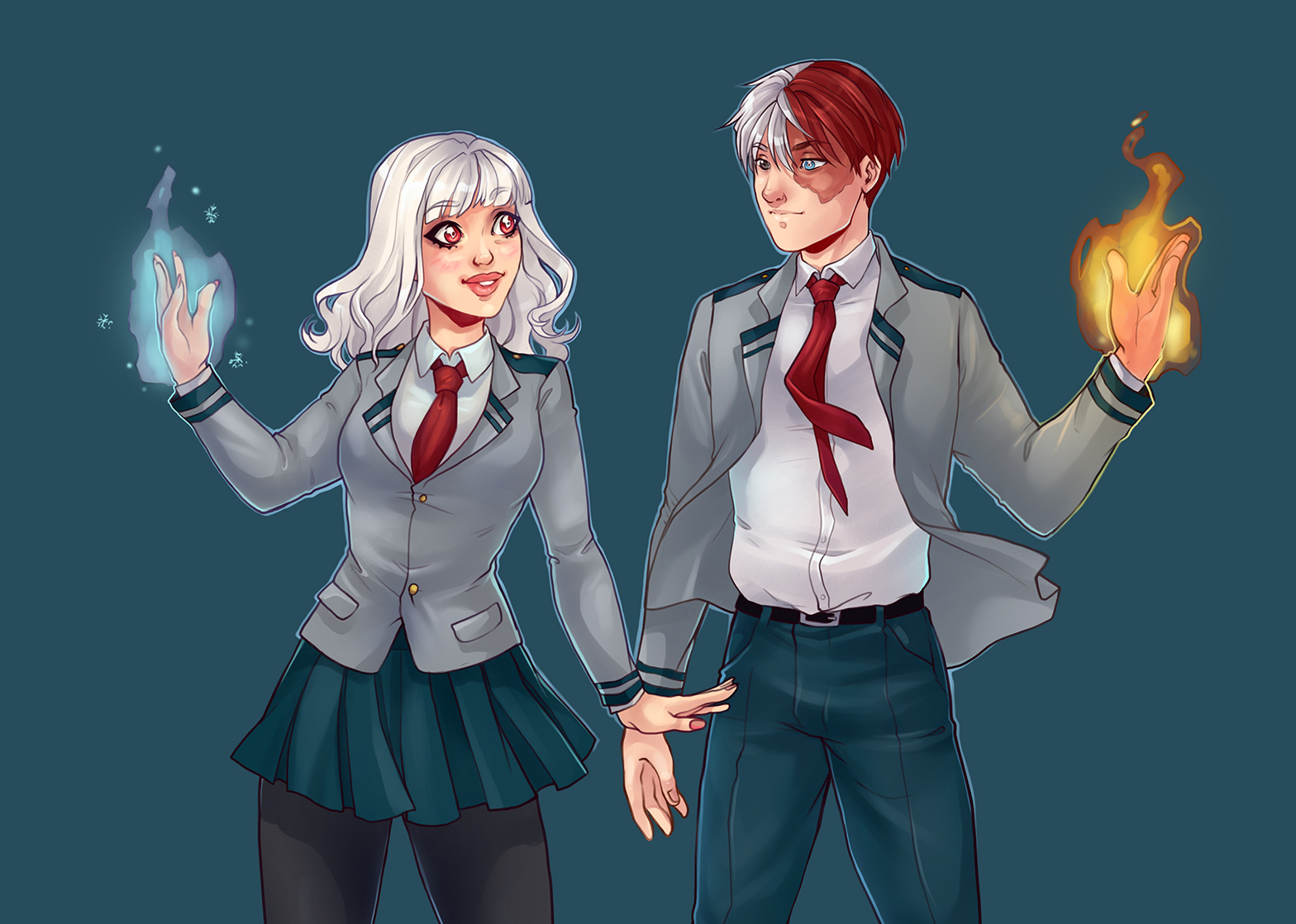 “BNHA Todoroki x OC commission:)
Commission sale details: https://t...