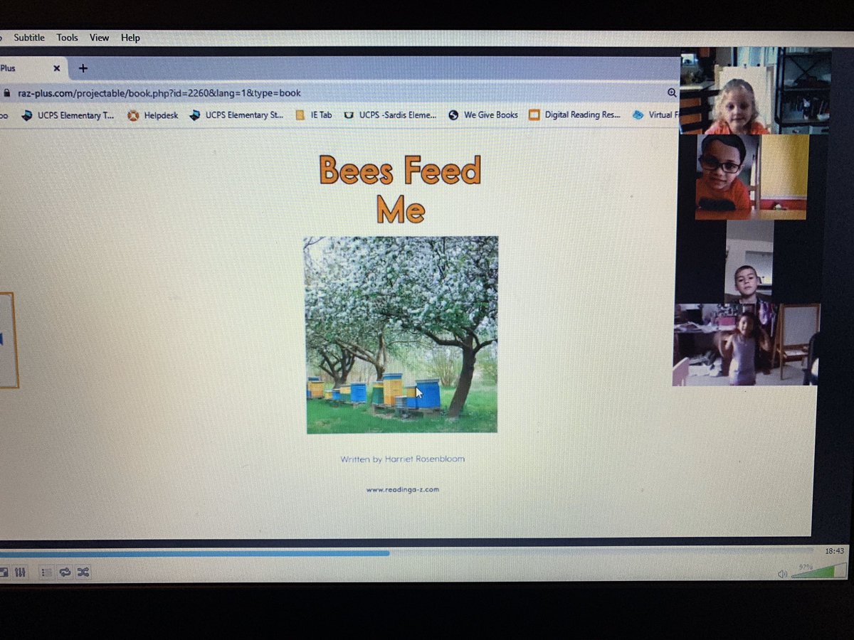 erikasmurray's tweet photo. Miss my kiddos so much!! But, thank goodness for technology! We read a book about bees and learned how to draw a bee together. Can’t wait for our second small group tomorrow! @SardisES_NC @kellylmarks54 @KevinBeals2 @UCPS_MonroeNC https://t.co/fvq8SuUvnt