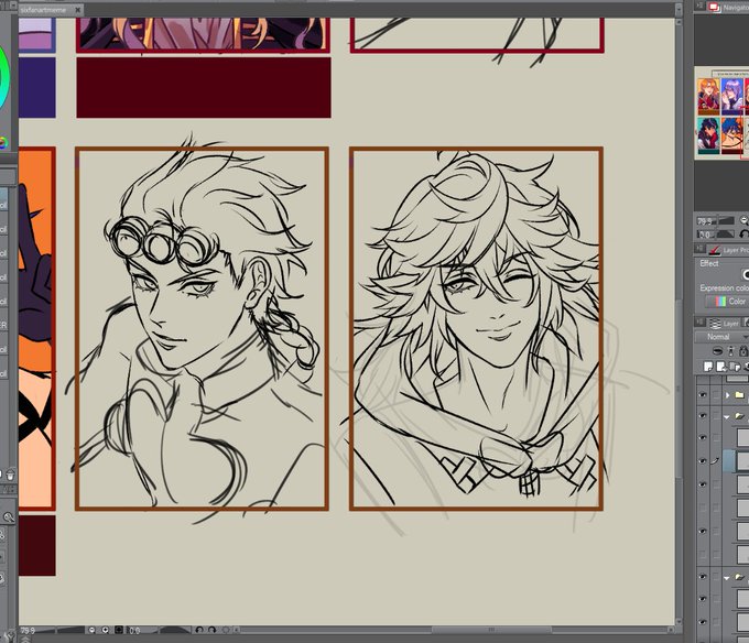 what if, hypothetically, you were almost done w sth but then your brain was like...must..draw..more charas....⚰️ 