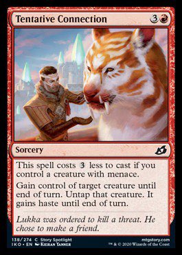 God this is probably my favorite piece in the entire set of Ikoria! Look at that stunning ginger cat! Art by Kieran Yanner! Gorgeous!  #RedheadAggro