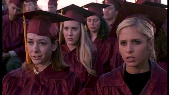Graduation Day - Part 2 (Season 3)A PERFECT finale to the end of Season 3, as well as high school. I absolutely adore that the WHOLE school is in on it and they band together to take on The Mayor. So many fantastic little moments as well, notably Cordelia’s Ebola quote. 