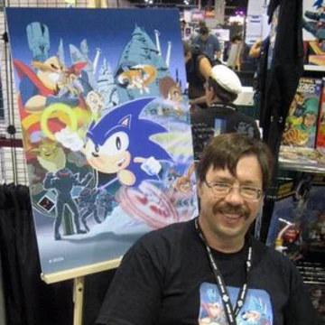 oh christ here we go ken penders was the writer and sometimes illustrator for the archie sonic comics. he took the book from being a lighthearted gag comic to more serious in plots and character development and stuff.  https://twitter.com/neufonewhodis/status/1247604531195604993