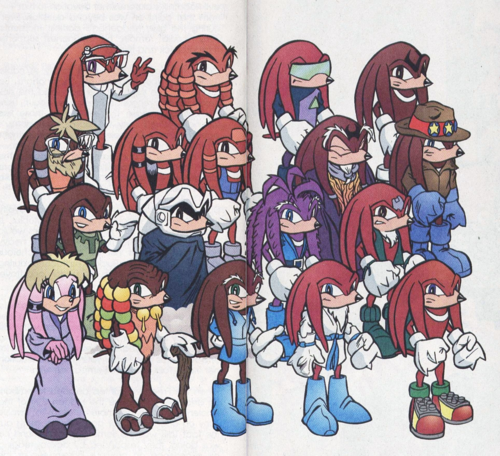 penders was responsible for introducing a lot of characters into the book, mostly echidnas. the dude seriously loves knuckles and really wanted to expand on the echidna tribe to the detriment of, y'know, sonic. so many fucking echidnas.