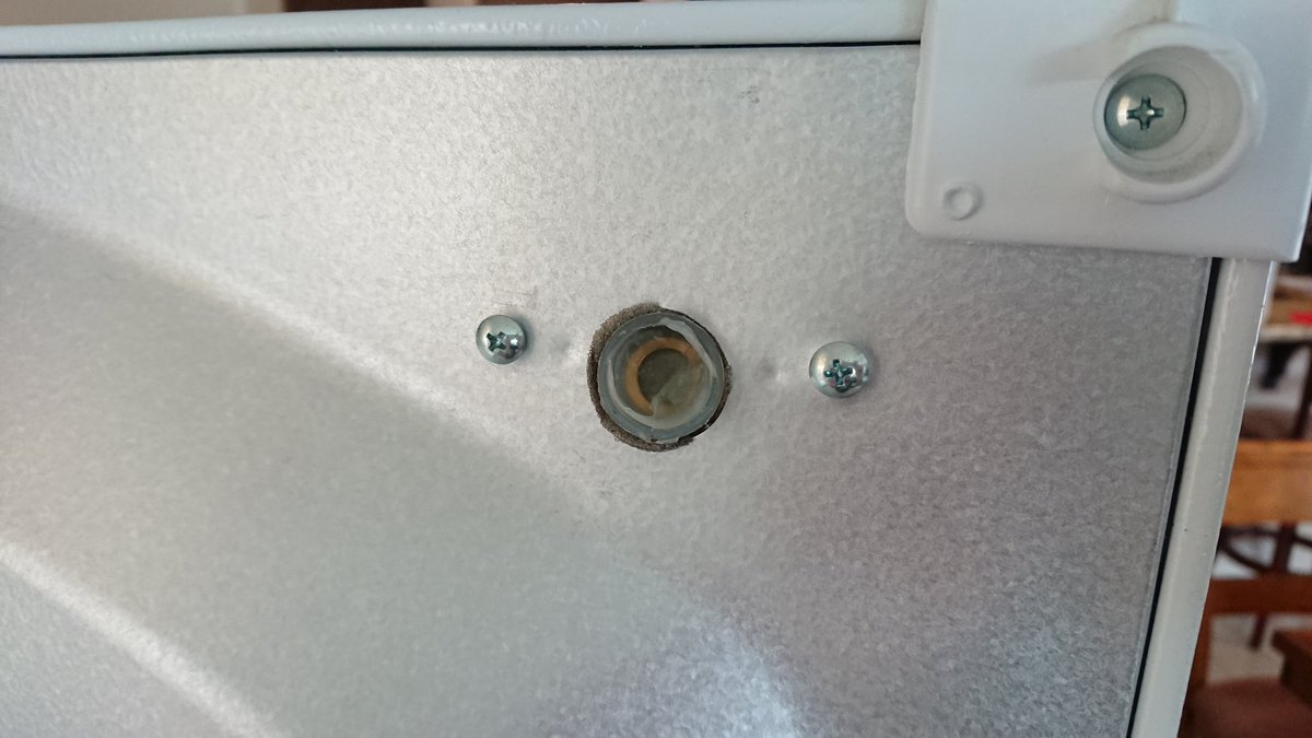 Cleaning out the 11 year old Kenmore before relocating it. I know LG supplies tons of compressors, but it was amusing to find one in the old fridge.Also, yes, that's a Danger Den brass fillport plug encased in food safe silicone blocking the ice maker inlet hole.