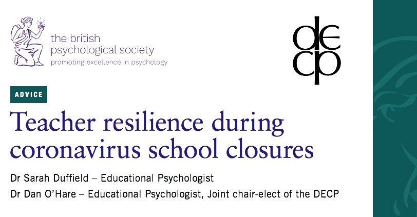 edpsydan's tweet image. Some thoughts around promoting teacher #resilience during #schoolclosures due to #COVID19.

#twittereps @PaulGarvey4
@JulesDaulby @Callum_SEND @SchoolsWeek @SOEBristol

Read here: bit.ly/2RkJNXC