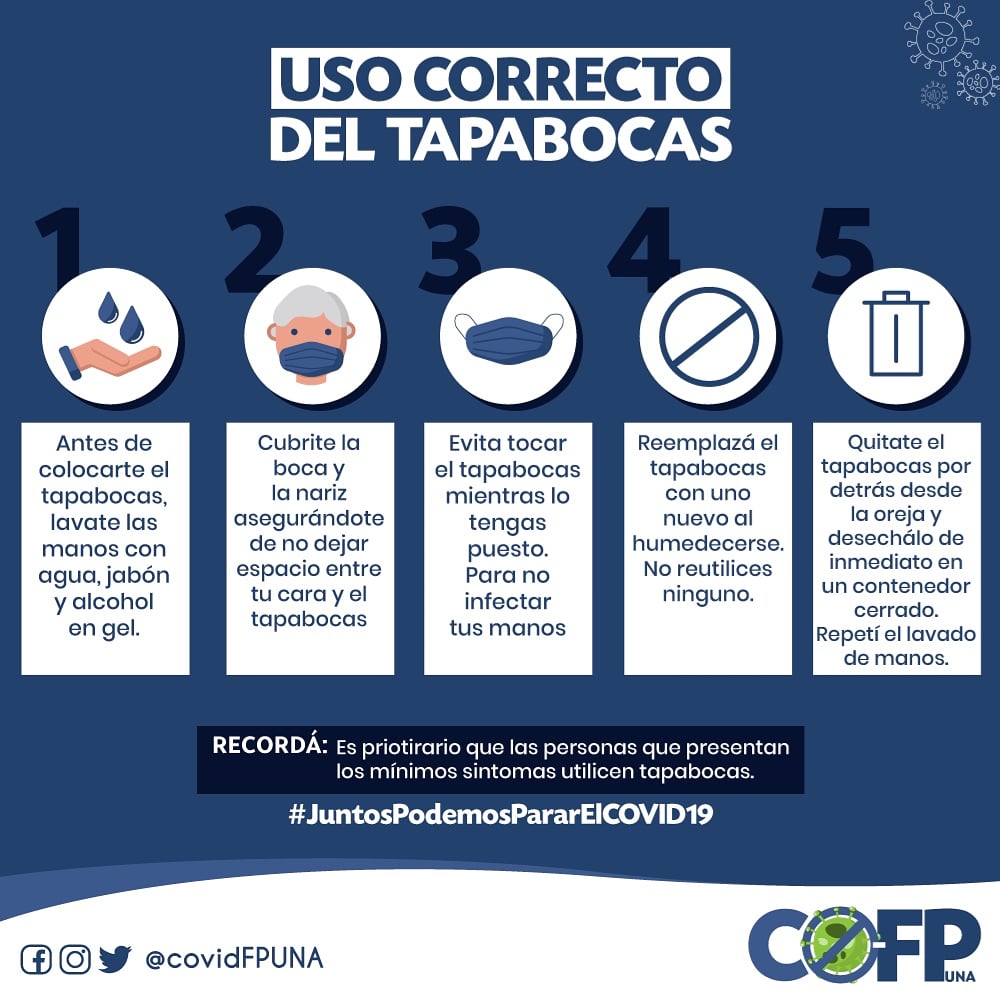 A TENER CUENTA✋

 Cuídate para cuidar a los demás, utiliza de manera CORRECTA.

 #QuedateEnTuCasa  #COVID19 #LuchemosTodosJuntos