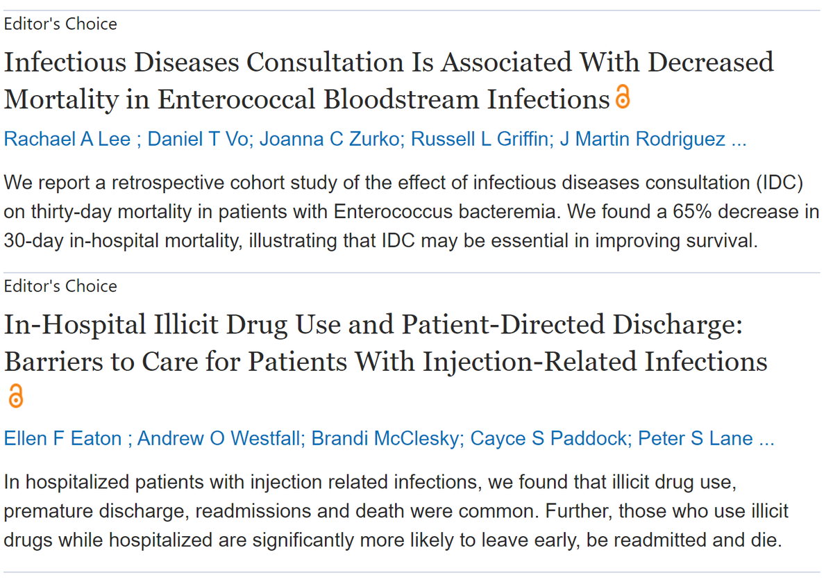 DoctorRachael's tweet photo. In Non-COVID news, @DrEllenEaton and I have 2 editor's choice articles in Open Forum Infectious Diseases published at the same time! @uabmedicine @UABNews @DrJeanneM https://t.co/yPV9G76w3A