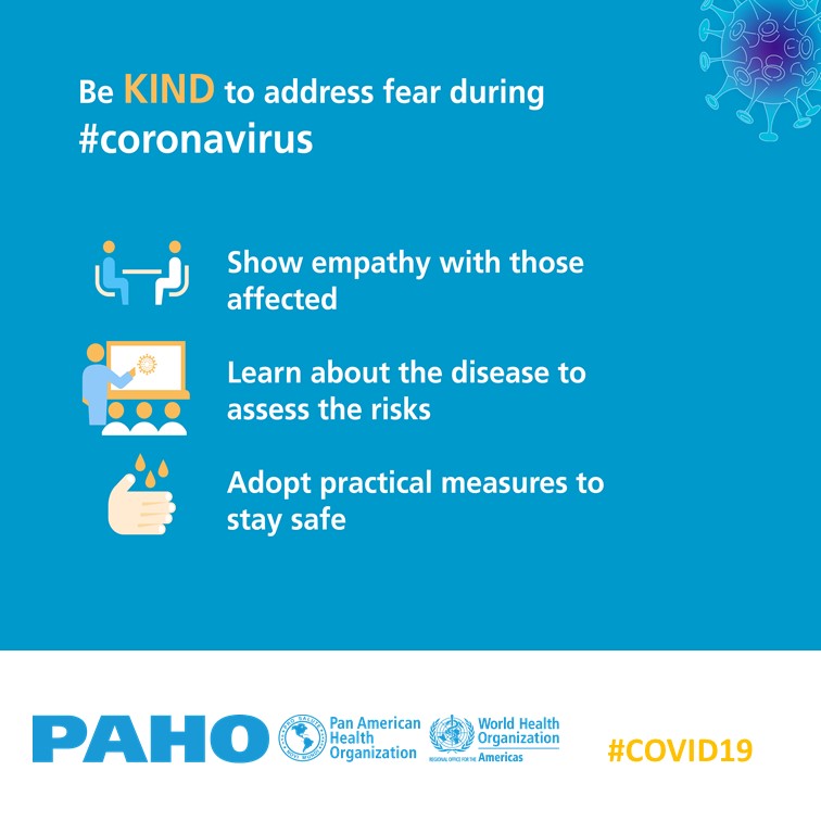 HarrityJenna's tweet photo. #PRWR623 @pahowho has a page dedicated to COVID-19 communication materials: https://t.co/nQwOx9JT88

I especially like the ones categorized "Be Kind," like below. https://t.co/LUwWDAMEik