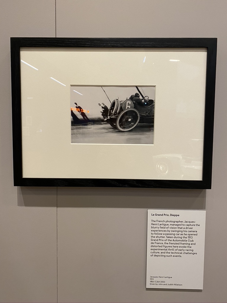 38 Here’s a photograph by Jacques Henri Lartigue which he snapped as a teenager at the Grand Prix in Dieppe (1913). To capture the fast-moving car, he swivels his camera, creating a remarkable distortion effect, capturing the excitement of such events.