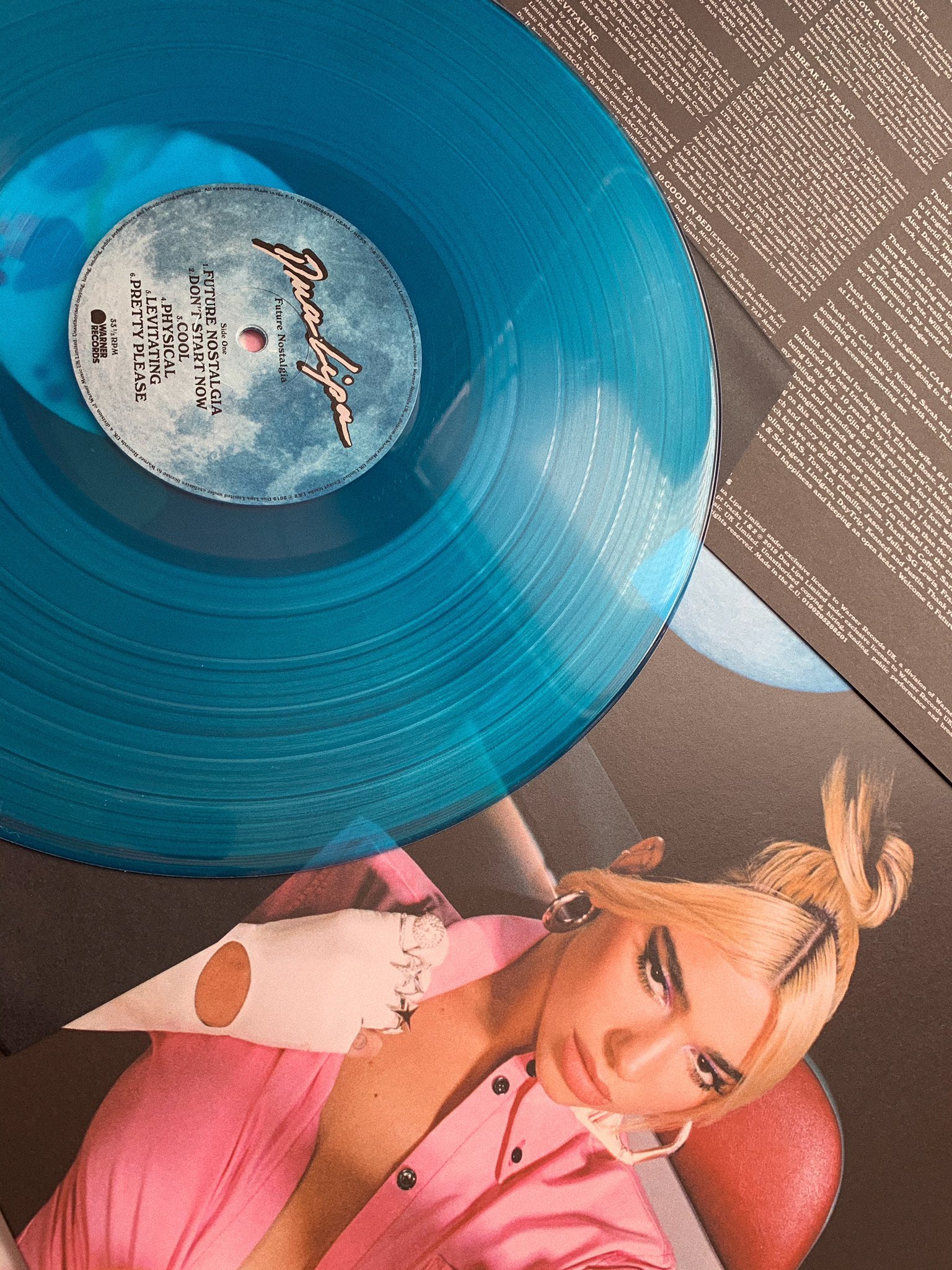 Dua Lipa News on X: Here are pictures of the blue @UrbanOutfitters  exclusive 'Future Nostalgia' vinyl! (via @dxnceagain)   / X