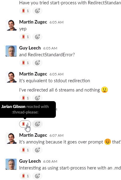 steve_noel's tweet photo. LMAO, stumbled upon this today in #_dev-scripting in World of EUC.
1 = @MartinZugec and @guyrleech
0 = @JarianGibson https://t.co/tYgSuZ8gQx