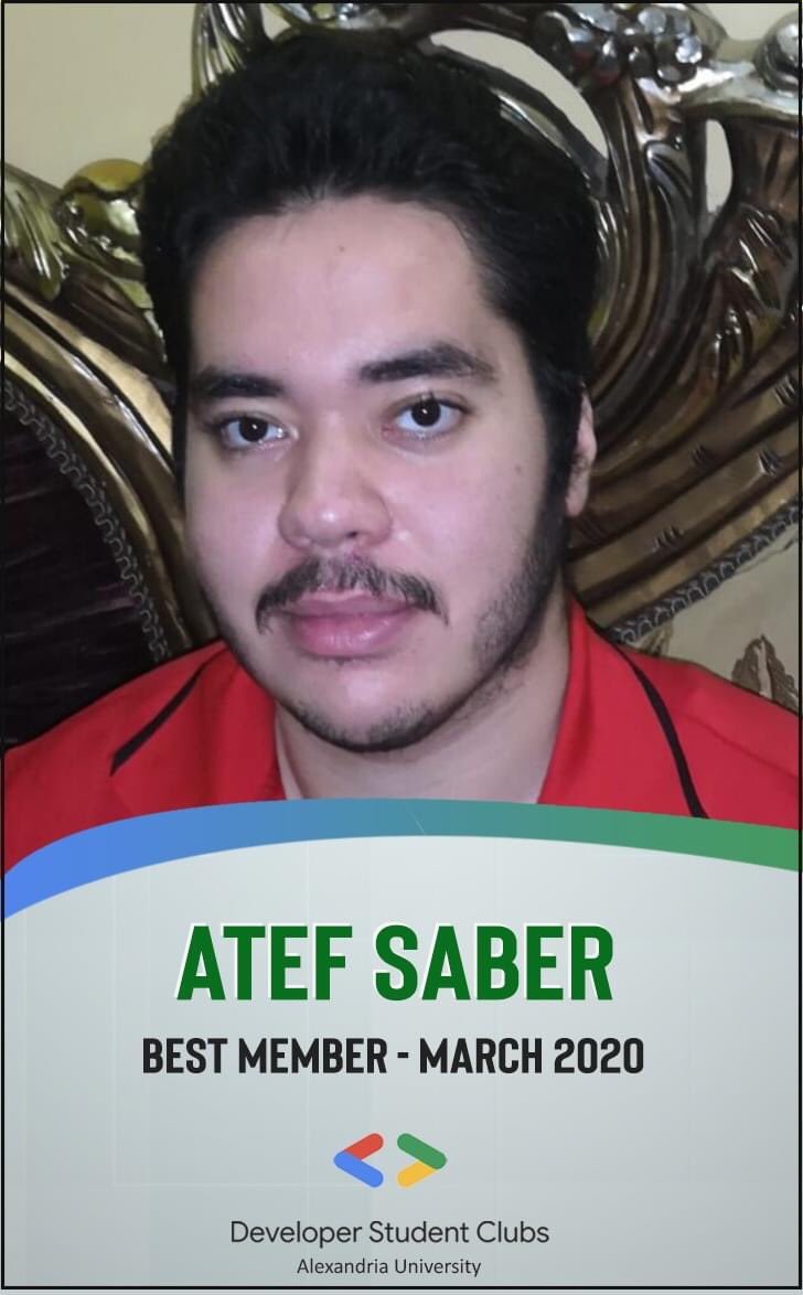 DscAlexandria's tweet photo. Creativity is just connecting things. When you ask creative people how they did something, they generate many creative ideas. That's always what Atef Saber does
Thanks, Atef for your commitment and your passion.
#BestMember
#core_team
#DSCAlexandria
#MENADSC
#DSC https://t.co/6GxIFN0Eec